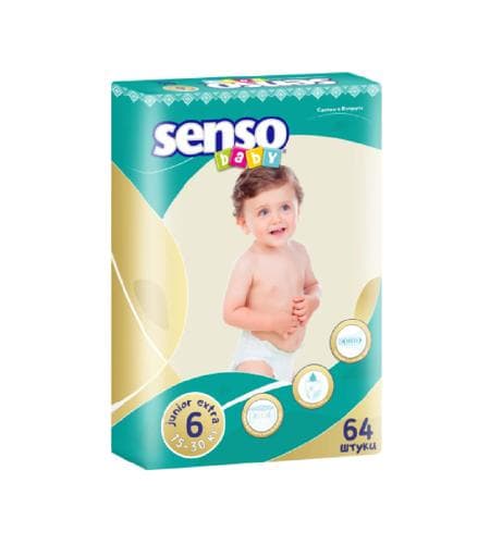 Pampers "Senso baby" 6 Junior extra (15 - 30 kg) 64 sany